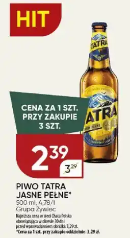 Chata Polska Piwo tatra jasne pełne grupa żywiec oferta