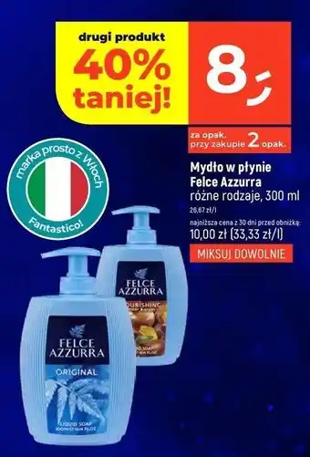 Dealz Mydło w płynie nourishing Felce Azzurra oferta