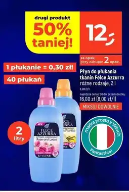 Dealz Płyn do płukania amber & vanila Felce Azzurra oferta