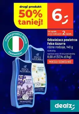 Dealz Odświeżacz powietrza muschio bianco Felce Azzurra oferta