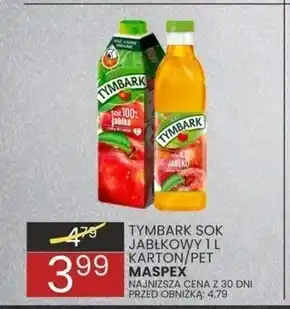 Wafelek Tymbark Sok 100 % jabłko 1 l oferta