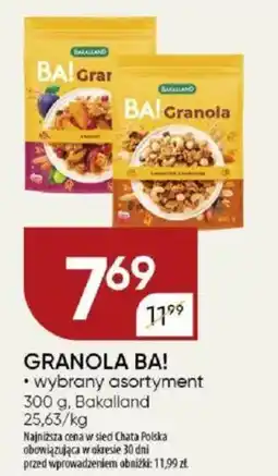 Chata Polska Granola ba! bakalland oferta