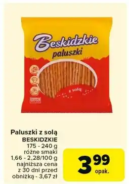 Carrefour Market Beskidzkie Paluszki z solą 240 g oferta