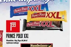 Społem Prince Polo XXL Black Kruchy wafelek z kremem kakaowym oblany czekoladą 50 g oferta