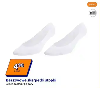 Action Bezszwowe skarpetki stopki oferta