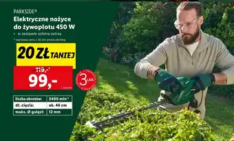 Lidl Elektryczne nożyce Parkside oferta