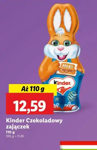 Lidl Zajączek czekoladowy Kinder oferta