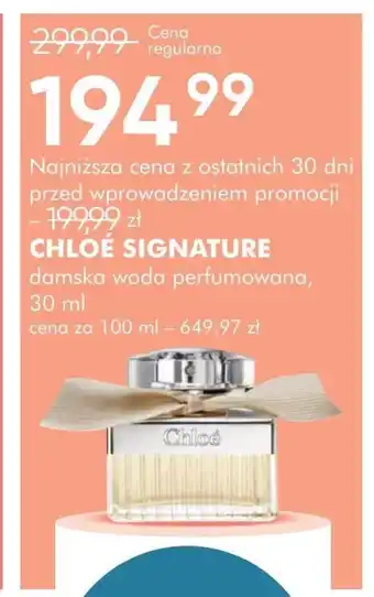 SuperPharm Woda perfumowana damska Chloe oferta