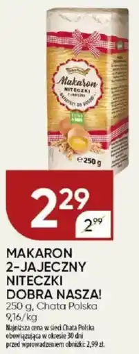 Chata Polska Makaron 2-jajeczny niteczki dobra nasza! chata polska oferta