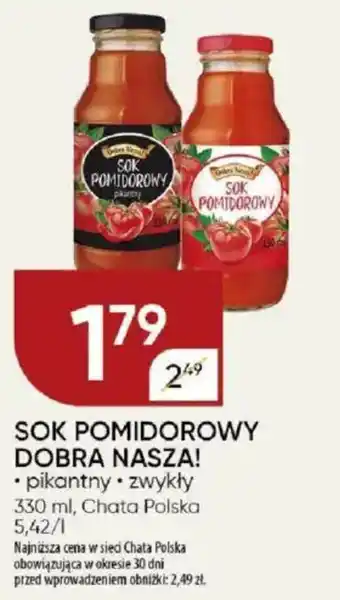 Chata Polska Sok pomidorowy dobra nasza! chata polska oferta