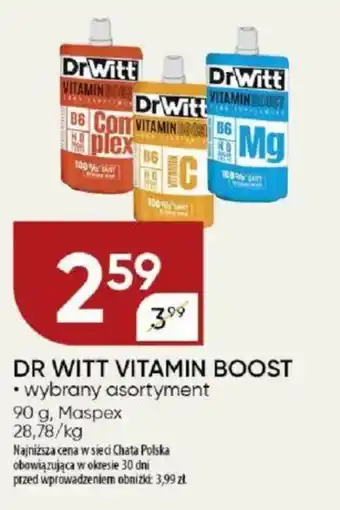 Chata Polska Dr witt vitamin boost maspex oferta