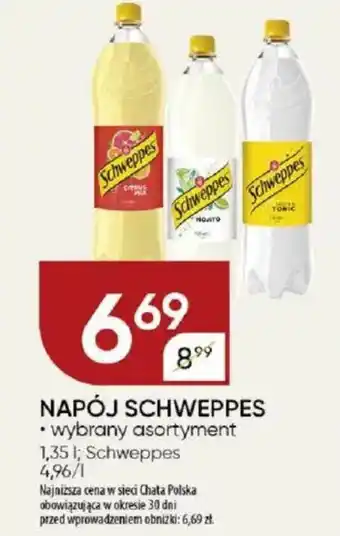 Chata Polska Napój schweppes oferta