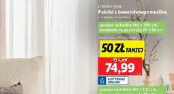 Lidl Pościel z bawełnianego muślinu Livarno Home oferta