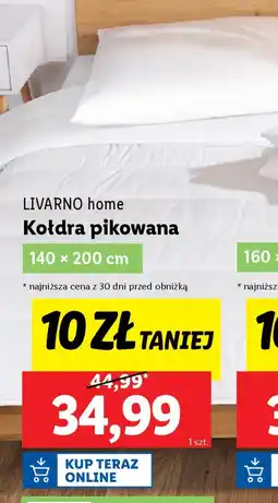 Lidl Kołdra pikowana Livarno Home oferta