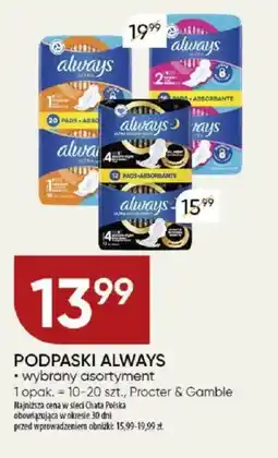 Chata Polska Podpaski always procter & gamble oferta