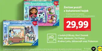 Lidl Zestaw puzzli z bohaterami bajek oferta