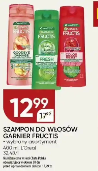 Chata Polska Szampon do włosów garnier fructis l'oreal oferta