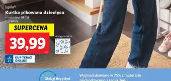 Lidl Kurtka pikowana dziecięca Lupilu oferta