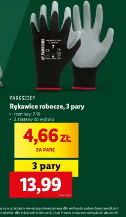 Lidl Rękawice robocze Parkside oferta