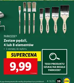 Lidl Zestaw pędzli Parkside oferta