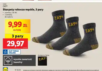 Lidl Skarpety robocze męskie CAT oferta