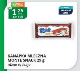 Eurocash Cash & Carry Kanapka mleczna monte snack oferta