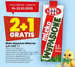 Twój Market Mleko Wypasione Mlekovita 3,2% UHT oferta