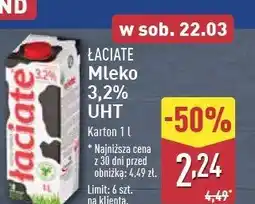 ALDI Mleko 3.2% Łaciate oferta