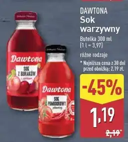 ALDI Sok z buraków jabłkiem Dawtona oferta