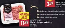 ALDI Mięso z indyka na kotlety Mięsne Specjały oferta