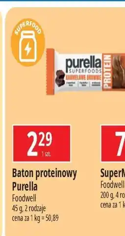 E.Leclerc Baton karmel brownie Purella Superfoods oferta