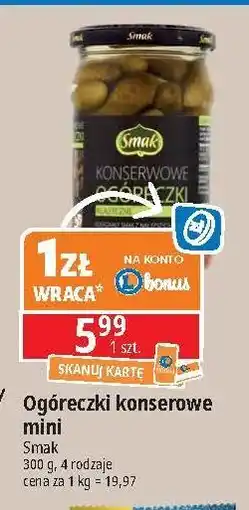 E.Leclerc Ogóreczki konserwowe klasyczne Smak oferta