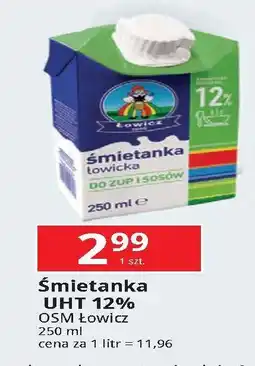 E.Leclerc Śmietanka uht 12% Łowicz 1906 Łowicka oferta