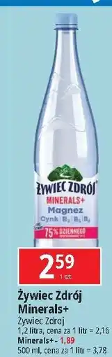 E.Leclerc Woda lekko gazowana Żywiec Zdrój Minerals+ oferta