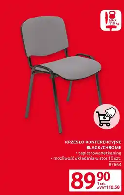 Selgros Krzesło konferencyjne black/chrome oferta