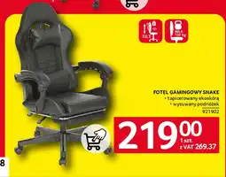 Selgros Fotel gamingowy snake oferta