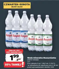 Netto Woda średnionasycona Muszynianka oferta