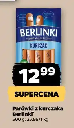 Netto Parówki z kurcząt Morliny Berlinki oferta