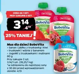 Netto Owoce z jogurtem w tubce truskawki-maliny Bobovita Jogomi! oferta