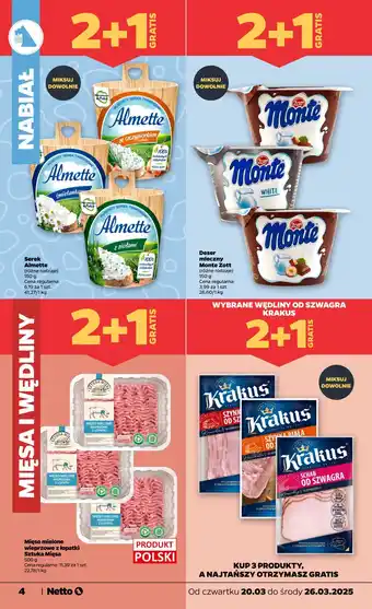 Netto Deser śmietankowy Zott Monte White oferta