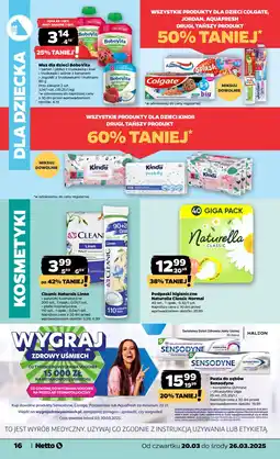 Netto Patyczki kosmetyczne naturals Cleanic oferta