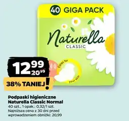 Netto Podpaski normal Naturella Classic oferta