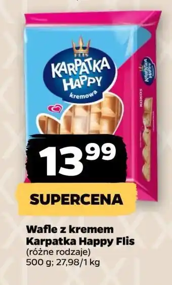 Netto Wafle z kremem waniliowym Karpatka Happy oferta