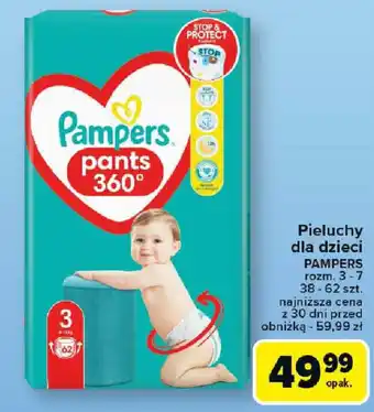 Carrefour Pieluchy dla dzieci PAMPERS oferta