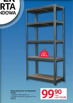 Selgros Regał metalowy ocynkowany 220 kg oferta