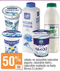 E.Leclerc Jogurt naturalny Greek Style oferta
