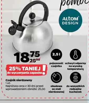 Netto Czajnik 2.5 l Altom Design oferta