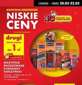 Biedronka Kabanosy z cielęciną Tarczyński Gryzzale oferta