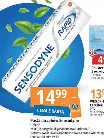 Biedronka Pasta do wrażliwych zębów 1 SZT 75 ML oferta