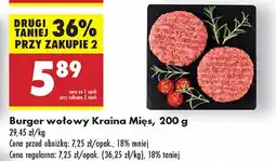 Biedronka Burger wołowy Kraina Mięs oferta